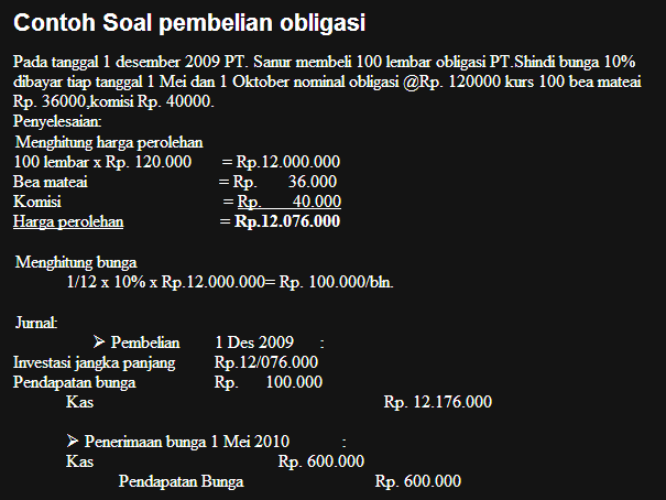 SAHAM DAN OBLIGASI