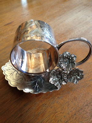 Toronto Silver Plate Co. Leaf Figural Victorian Napkin Ring