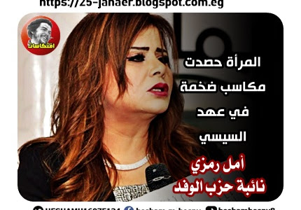 أمل رمزي  نائبة حزب الوفد : المرأة حصدت  مكاسب ضخمة  في عهد  السيسي