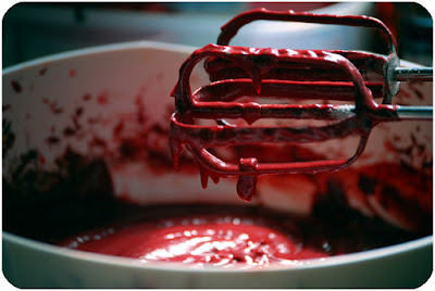 Red velvet cupcake - batter mix