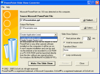 PowerPoint Slide Show Converter 3.2.1.7