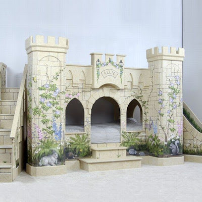 Interior nuanced female children's bedroom Castle