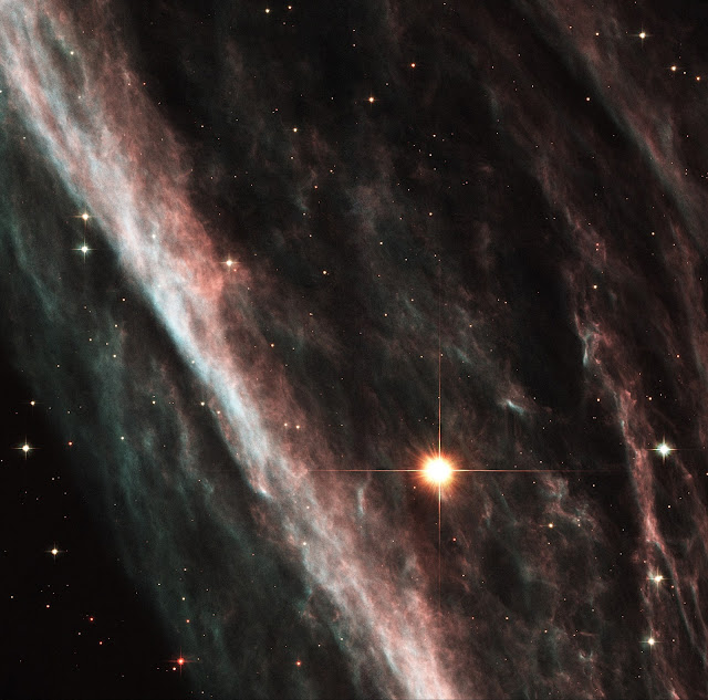 The Pencil Nebula: Remnants of an Exploded Star