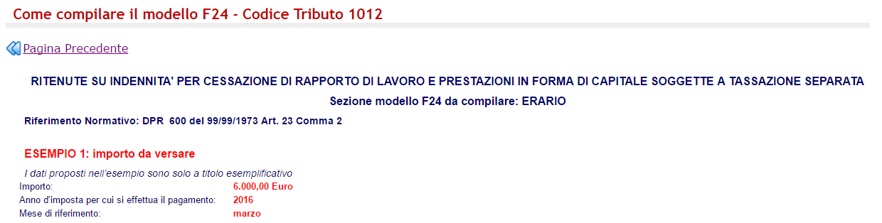 Significato Codice Tributo 1012 Cosè Telodicoio