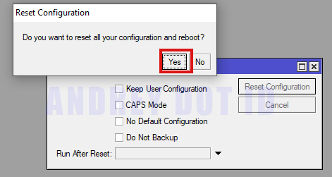 Cara Reset Mikrotik Ke Pengaturan Pabrik