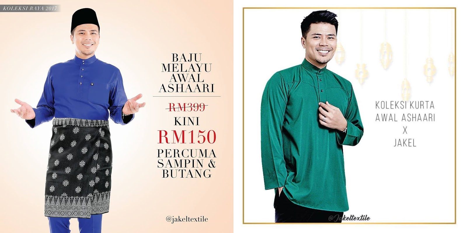 Koleksi Baju  Raya  Jakel  Cantik Mampu Milik hingga saiz 