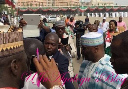 PHOTOS: Atiku Storms Eagles Square For PDP Convention