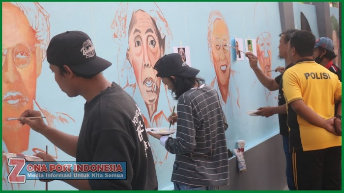 Kapolres Jombang Ajak Seniman Lukis Mural Suguhkan Inspirasi Positif Bagi Masyarakat