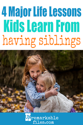 Not everyone can or wants to have a large family, but I’m so happy that my 6 kids have each other. Growing up in a big family is truly awesome, and my kids learn these 4 life lessons almost daily from their brothers and sisters. I don’t hesitate to say that giving our kids siblings was one of the best parenting decisions we ever made. #siblings #parenting