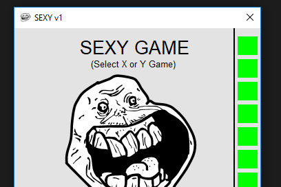 SEXY Game (select X or Y game) 