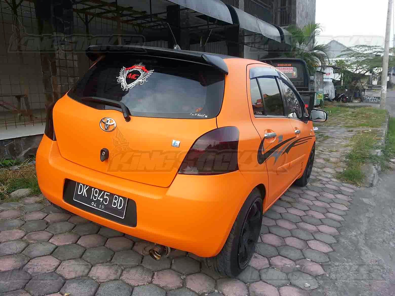 Top Cutting Sticker Mobil Warna Orange Modifikasi Mobil