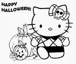 Hello Kitty Halloween Coloring Pages 5