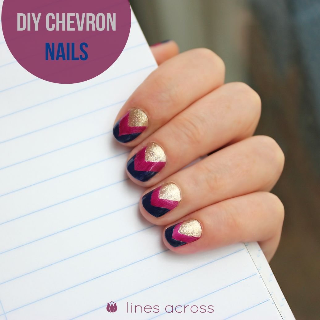 DIY Chevron Nails