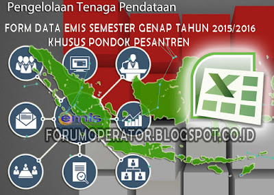 Download Form Data Emis Pontren Semester Genap Tahun 2015-2016