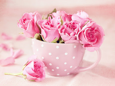 fotos de taza de rosas