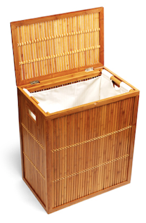 bamboo lattice hamper