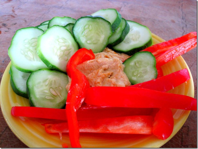 hummus and veggies