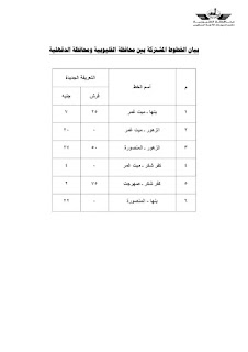 تعريفة ركوب سيارات الأجر بالقليوبية بعد زيادتها إعتبارًا من الخميس 4 مايو 2023 343982564_1502075506993305_8192004589629806118_n