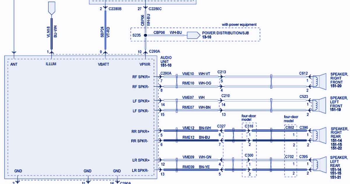 Schematic: 2010 Ford Ranger XL Wiring Diagram
