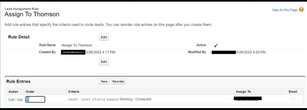 create assignment rule in salesforce