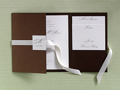 Pocket Fold Invitations Card