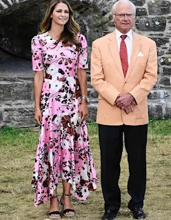 Princess Madeleine of Sweden and her father King Carl XVI Gustaf