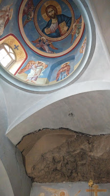 Within the Greek Orthodox monastery (Monastery of the Temptation) on Mount of Temptation - Jericho