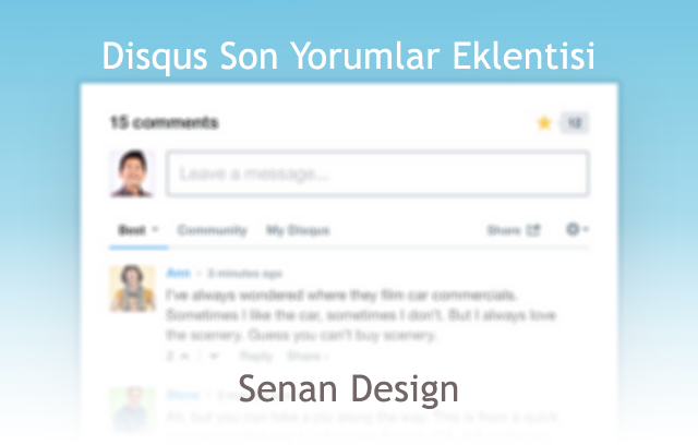 Disqus Son Yorumlar Eklentisi