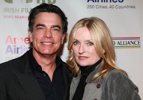 Peter Gallagher and Paula Harwood Gallagher pose for picture