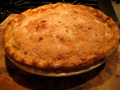 apple pie. the apple pie I just baked