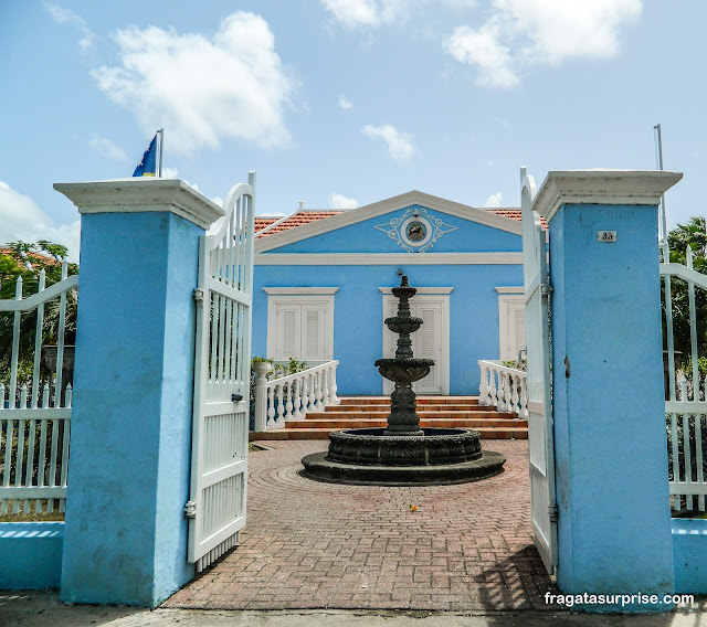 Casarão no Bairro de Scharloo em Willemstad, Curaçao