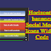 Horizontal bannner Social Media Icons Widget Code
