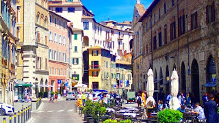 Streets Perugia Umbria Italy