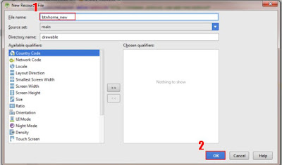 Create new xml file in android