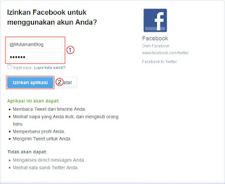 Menghubungkan Akun Facebook dengan Twitter