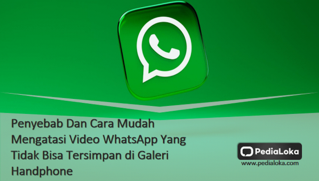 Penyebab Dan Cara Mudah Mengatasi Video WhatsApp Yang Tidak Bisa Tersimpan di Galeri Handphone