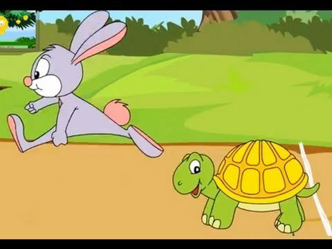 Rabbit and tortoise.