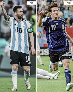 Messi is now the youngest AND oldest player to score and assist in a World Cup game