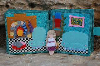 Dollhouse fabric quiet book by TomToy