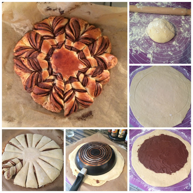 Photos of the steps for Assembling the Bread