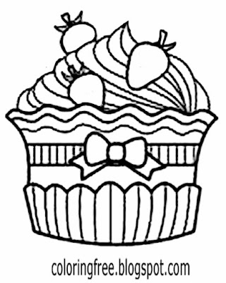 Easy kids Party cake blue almond nut blueberry cupcake coloring in drawings for teens sugar toppings