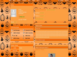 orange color card theme