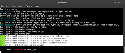 Cara Mass Mailler dengan Setoolkit di Kali Linux