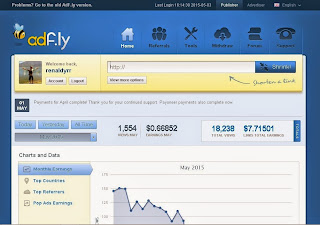 Cara Menghasilkan Uang Dari Blog Menggunakan Adfly