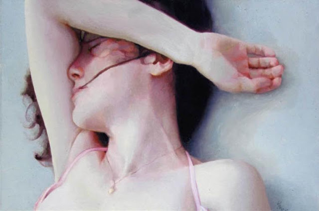 American Figurative Painter-"Nathalie Vogel 1975"