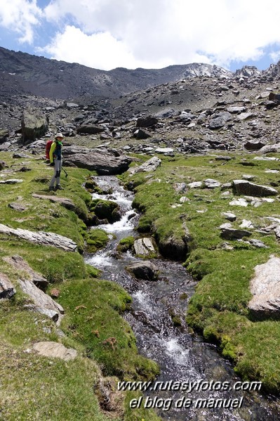 Pico Veleta por los Tajos - Lagunillo Misterioso - Chorreras del Molinillo