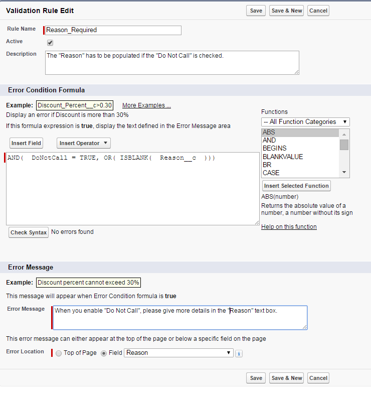 Sfdc 3 16 Salesforce Validation Rule Text Field Is Required When Checkbox Field Is Checked - www robux ggg