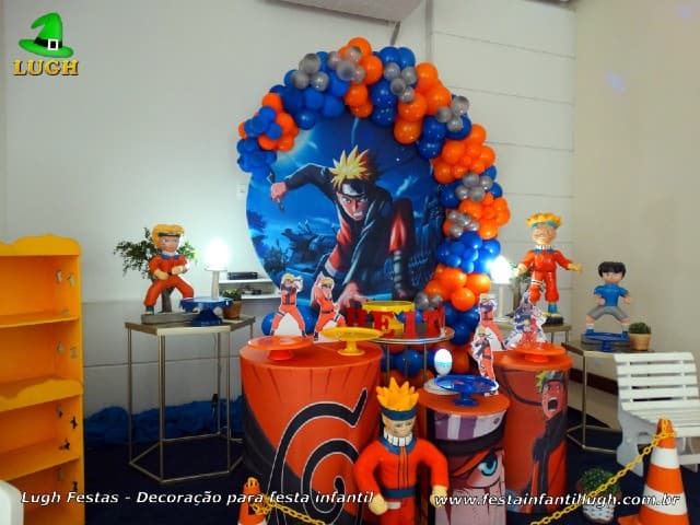 Naruto - nuvem - festa decoração - BOLA DE NEVE - Kit Decoração de