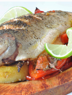 Baked Trout with Roasted Red Peppers ~ Simple Food