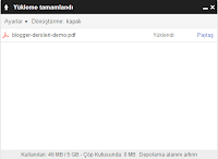 Blogger Yayınları İçine PDF Eklemek